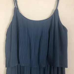 Lauren Conrad Maxi Blue Sleeveless Pleated Dress Size M thumbnail 4