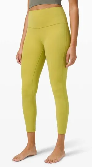 Lululemon Align Pant 25" Yellow Pear Size 14‎ thumbnail 1