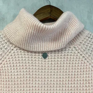 KUHL Women Sienna Waffle Knit Turtleneck Sweater Size‎ M Cozy Outdoor Hygge thumbnail 6