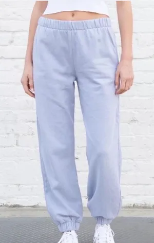 Brandy Melville Light Blue Jogger Sweatpants Size Small thumbnail 1