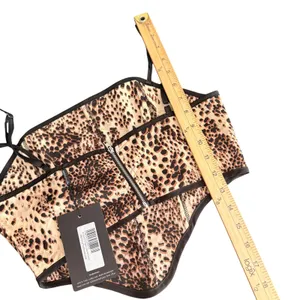 PLT Leopard Animal Print‎ Corset Top Brown Size 4 y2k Statement Maximalist NEW thumbnail 10