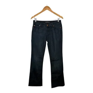 Raven Denim Custom Fit Jeans Womens 29 Dark‎ Blue Straight Leg Made in USA thumbnail 3