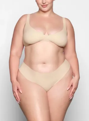 SKIMS Naked Plunge Bra Sand Size‎ 4X NWT thumbnail 1