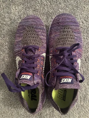 Nike Women's Free Purple Knit Running Sneakers, Size 8.5 thumbnail 1