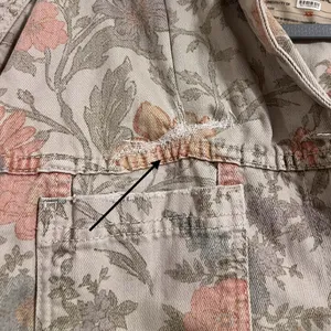 We The Free People Opal Swing‎ Floral Denim Jacket Bohemian thumbnail 5