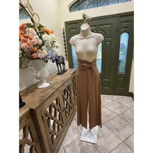 Forever 21 brown ribbed wide-leg lounge pants — Size XS thumbnail 3