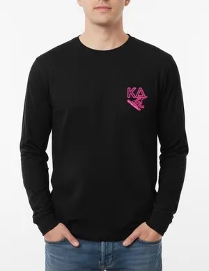 Kappa Delta Winter Formal 2021 Black Long Sleeve T Shirt Ski Snowboard Graphic thumbnail 1