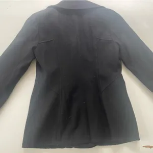 Guess Black Wool Peacoat Double Breasted Classic Preppy Size Small thumbnail 5