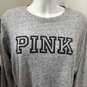 PINK Victoria's Secret Heather Gray Top thumbnail 12