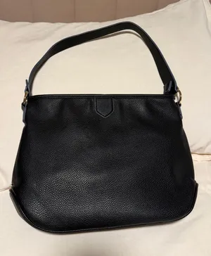 Black Faux Leather Shoulder Bag - Everyday Purse thumbnail 1