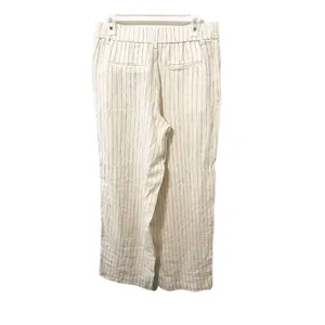 A New Day‎ Cream Linen Pinstripe Wide Leg Pants thumbnail 2