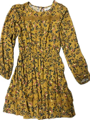 Chelsea‎ & Violet Floral Long-Sleeve Ruffle Dress thumbnail 1