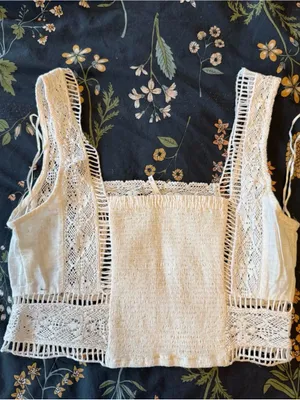 ✨Free People Crochet Crop Tank ✨ thumbnail 2
