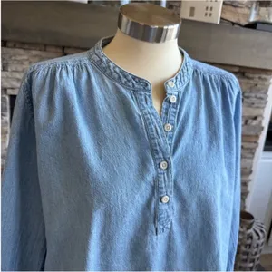 Madewell Sky Blue Button Down Shirt thumbnail 7
