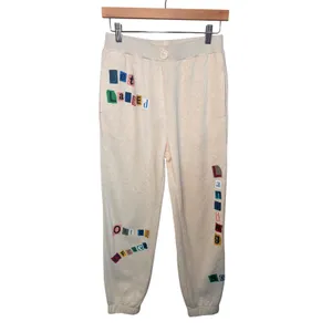Vintage Havana Sweatpants S‎ Oatmeal Graphic Streetwear Joggers Y2K Patches thumbnail 2