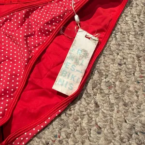 NWT Frankie’s Bikinis Catalina Dove Bottom Bikini Bottoms Polka Dot Red- Size XL thumbnail 7