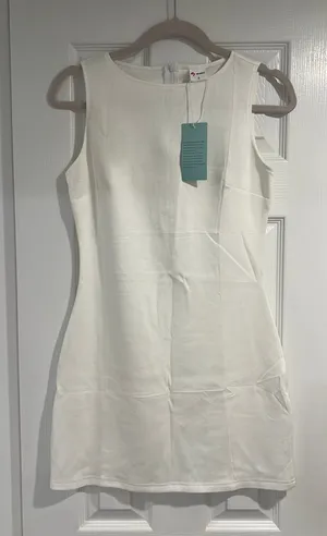 white mini dress thumbnail 1