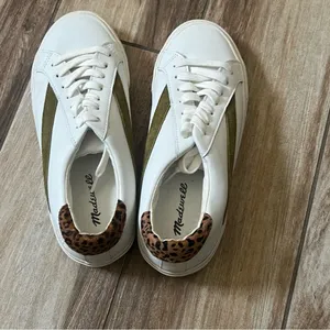 Madewell white leather sneakers thumbnail 4