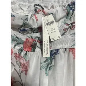 Anthropologie The Somerset strapless dress Ivory Petite XXS Prom Wedding Cottage thumbnail 7