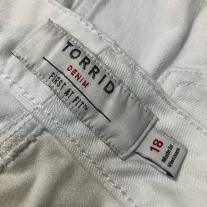 Torrid White Denim Mini Skirt  thumbnail 4
