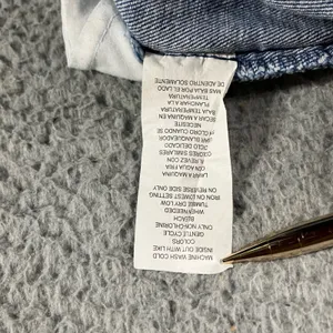 Altar'd State Denim Mini Skirt Women M Blue White Vertical Stripe Boho‎ Coastal thumbnail 9