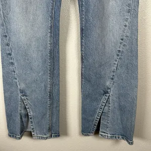 American Eagle 90's Bootcut Jeans Womens 6 Front Slit Split Hem‎ Stretch Denim thumbnail 3