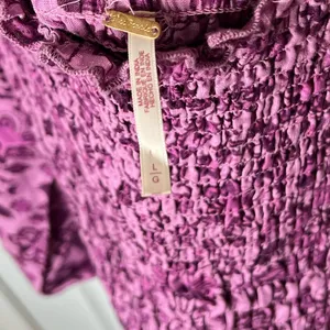 Free People Smock It To Me Mini Dress L Azalea Combo thumbnail 9