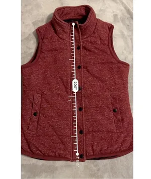 Outerwear Puffer Vest Snap Button & Zip Medium CAMPING HIKING FISHING thumbnail 6