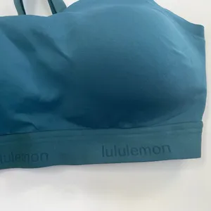 LULULEMON Fine Form Bra in Bermuda Teal Size 34DD Yoga Running Sport Seamless thumbnail 9