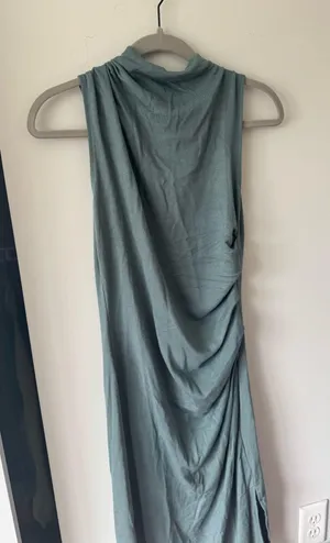 Ann taylor seafoam ruched dress thumbnail 1