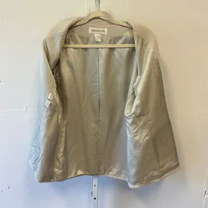 Jones New York Beige Neutral Single Button Blazer Jacket Size 14 Professional thumbnail 3