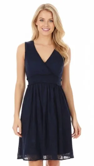 Altr’D State small navy blue cocktail lace dress thumbnail 1