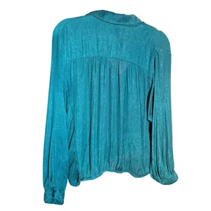 Anthropologie Maeve Almeria Emerald Green Paisley‎ Blouse Sz Small thumbnail 3