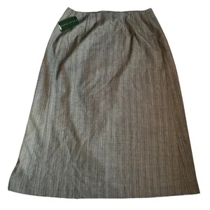 Harve'‎ Bernard Wool Wrap Maxi Skirt with Fringe Size 12 thumbnail 6