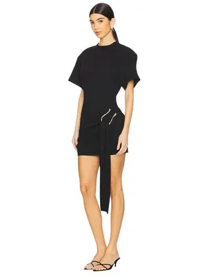 Lioness Martini Mini Dress in Onyx Medium New Womens Tailored Shirtdress thumbnail 3