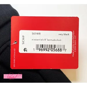 Spanx AirEssentials Bermuda Short Very Black High-Rise Waist Tie-Waist Belted XS thumbnail 8