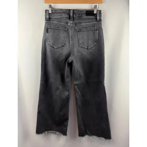 Women’s Paige Size 28 Dark Gray Wide Leg Jeans thumbnail 3
