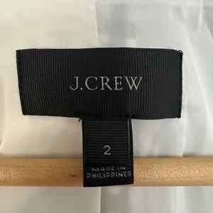 J.Crew Gingham Check Blazer Blue White Tuxedo Lapel‎ Professional Womens Size 2 thumbnail 5