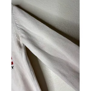 Polo‎ Jeans Co Ralph Lauren Womens White Cotton Flag Knit Sweater Large thumbnail 3