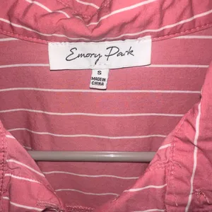 Emory Park Pink and White Striped Shirt thumbnail 3