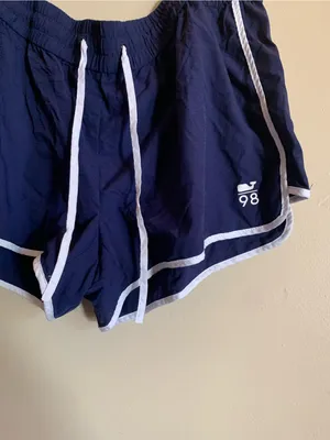 Vineyard Vines Navy Athletic Shorts with White Trim Women Size Large Shorts thumbnail 2