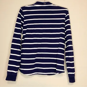 Vineyard Vines Navy Blue and White Stipe Quarter Zip Pullover Sweater Size S thumbnail 3