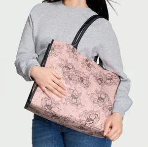 Victoria's Secret PINK FLORAL CANVAS TRAVEL TOTE SHOULDER BAG 26802059 thumbnail 1