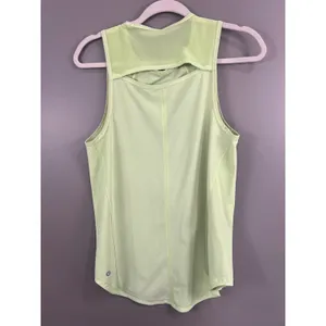 Lululemon Sculpt Tank Top Women 6 Lime Green Great Mesh Back Athletic Running thumbnail 3