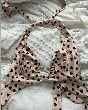 Adika tie backless halter crop top thumbnail 1