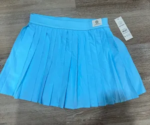 No Boundaries Pleated Mini tennis Skort in Light Blue thumbnail 1