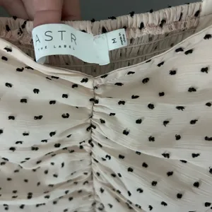 Astr The Label Cream and Black Polka Dot Mini Dress M thumbnail 4