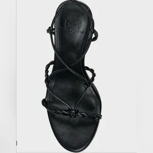 NEW Marc Fisher LTD Bea Twisted Lace-Up Stiletto Heel Sandals Black Size 7.5 thumbnail 3
