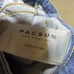 PacSun Women 23 Daisy Embroidered Mom Jeans High Rise Blue Floral Y2K Tapered thumbnail 9