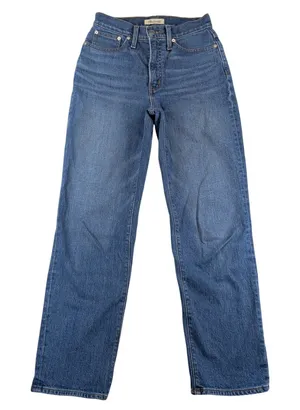 Madewell The Perfect Vintage Straight‎ Jean NG251 High Rise Blue Denim Womens 26 thumbnail 1